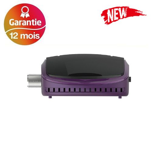 Vision Fun Pro 2 Récepteur Numérique Double LED +  Clé wifi - Mauve/Noir