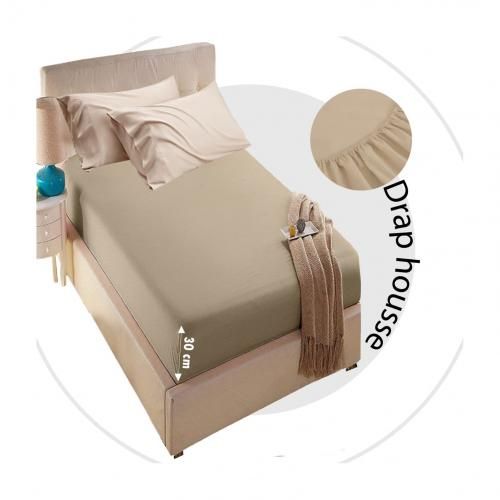 Drap Housse Beige Antiallergique Bébé 60x120 cm – Dwirty