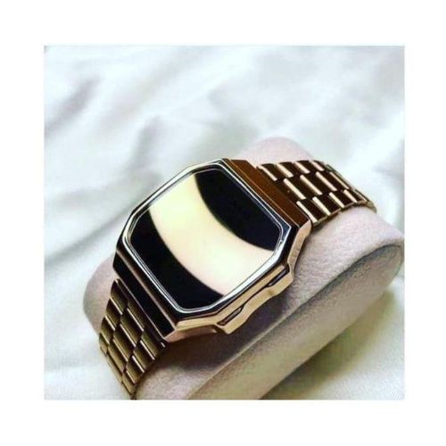 product_image_name-Generic-L'Élégance Minimaliste : Montre Numérique Tendance en Or Rose pour Femme.-3