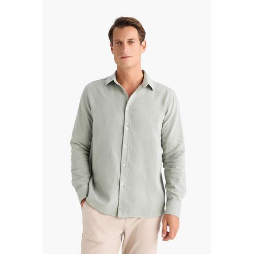 product_image_name-Defacto-قميص كم طويل قصة عادية برقبة بولو-3