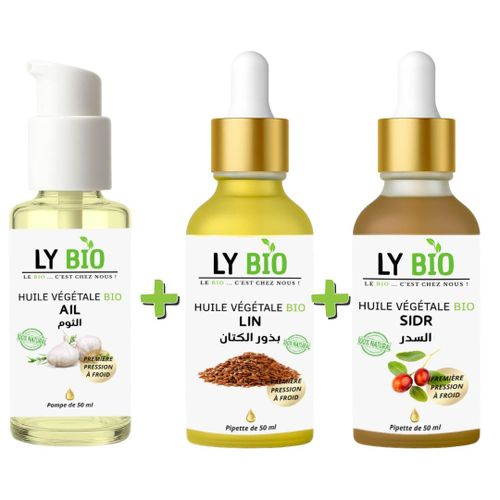 product_image_name-LY BIO-PACK HUILE AIL 50ML - POMPE + HUILE LIN 50ML - PIPETTE + HUILE SIDR 50ML - PIPETTE-1