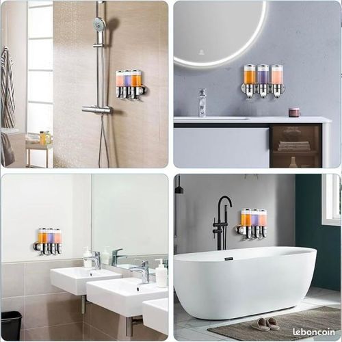 product_image_name-Generic-موزع صابون جداري ثلاثي - 3 أقسام - 400 مل ×3-3