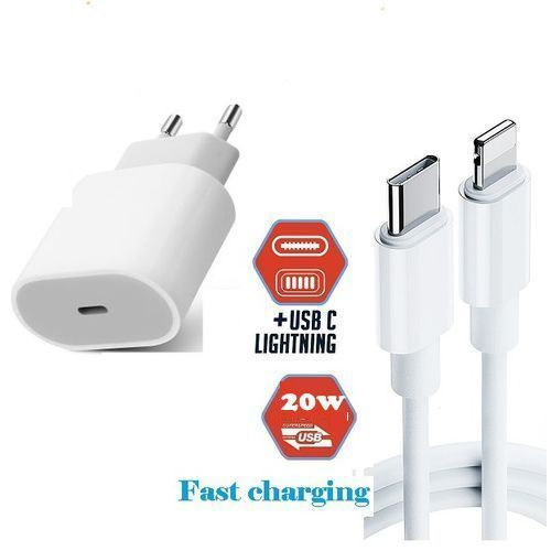 Generic Chargeur rapide 20W compatible avec iPhone PD USB-C + Câble USB-C à  prix pas cher