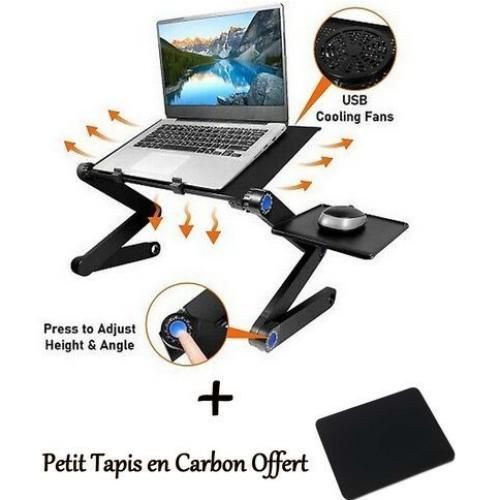 product_image_name-Generic-Support pour PC avec 2 Ventilateurs de Refroidissement + Tapis Offert-1