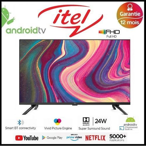 Itel Smart TV 43 Android 9 Pie FHD Bluetooth TNT HDR PQ 