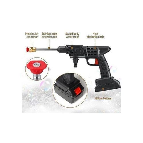 product_image_name-Generic-(2 batterie) Pistolet de lavage auto électrique sans fil pulvérisateur -2