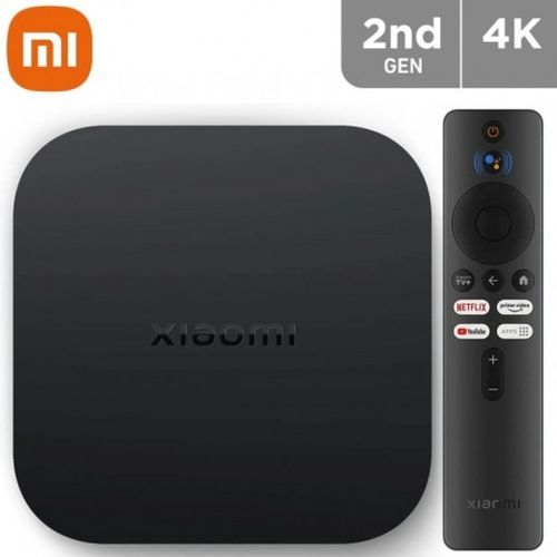 XIAOMI MI TV Box S (2nd Gen) 4K 60FPS Quad-Core 2/8GB Google TV - BT5.2-  Dolby® HDR10+™ à prix pas cher