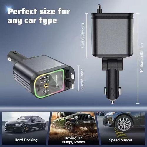 product_image_name-Generic-Starry Sky 4 in 1 Fast Charging Car Charger-4