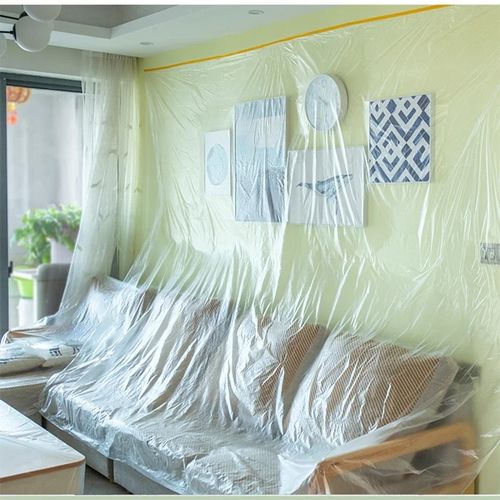 product_image_name-Generic-Film Plastique Anti-Poussière pour Canapé, Lit, Voyage à l'Extérieur, Poulet Vert, Peinture Murale, Juste de Protection-1