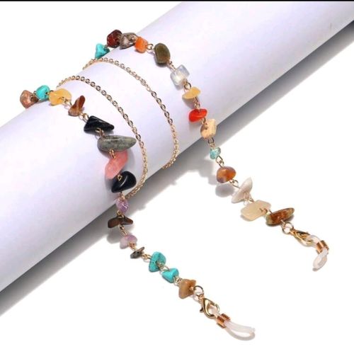 product_image_name-Generic-Chaînes de lunettes pour femmes en pierre naturelle colorée irrégulière-2