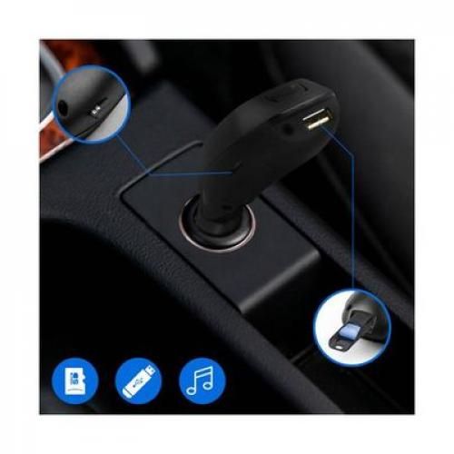 Generic Mp3 Player Transmetteur FM Adaptateur 2 USB -Micro Sd Radio voiture  Lecteur MP3 Kit mains libres sans fil dans la voiture Bluetooth à prix pas  cher