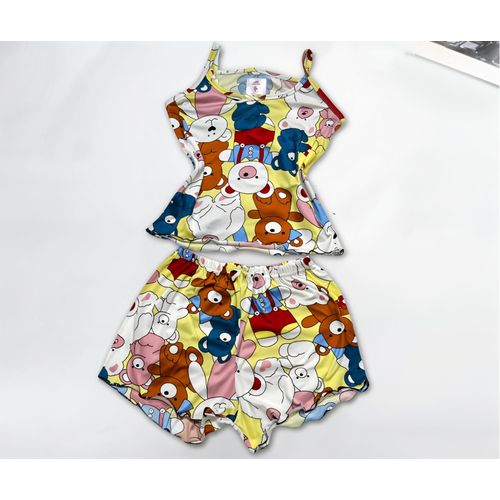 product_image_name-Generic-مجموعة ملابس نوم كارتونية وشورتات وقمصان نوم برسومات كارتونية-1