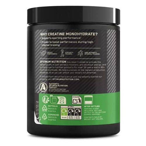 product_image_name-Optimum Nutrition-Micronised Creatine Powder 360 g Blue Raspberry - Force, Récupération et Muscle-2