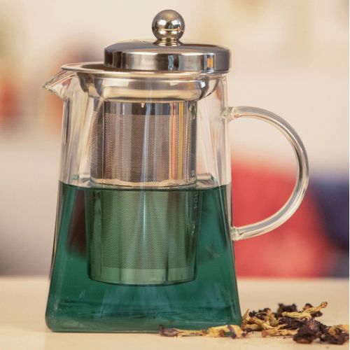 Generic Théière de thé en verre avec infuseur en acier inoxydable à prix  pas cher