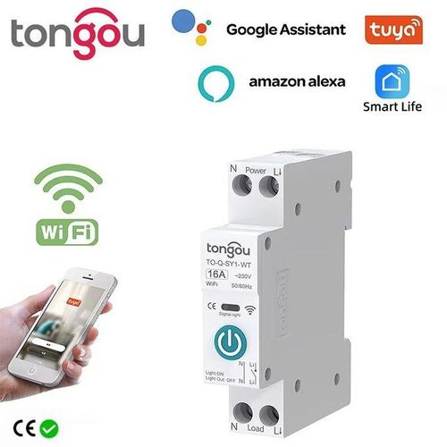 product_image_name-Tongou-Disjoncteur, Interrupteur intelligent Wi-Fi eWeLink pour rail DIN avec modes de synchronisation-1