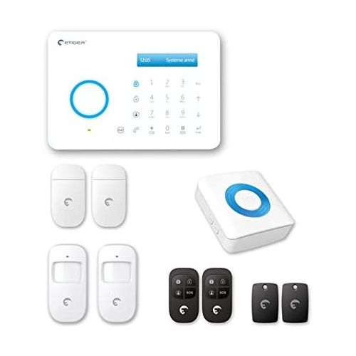 Etiger Kit Alarme sans fil avec transmetteur ligne fixe Système d'alarme de  sécurité sans fil pour la maison, entreprise,GSM, à prix pas cher