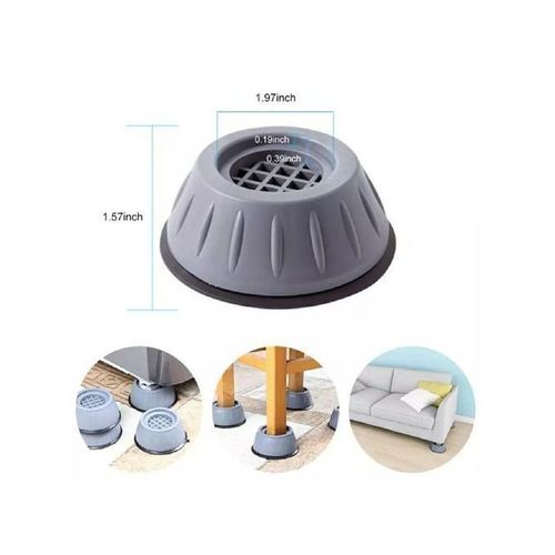 Patins anti-vibrations caoutchouc antidérapant, 4 Pièces Tampons À Pied  Machine À Laver Anti Vibration Tampon, pieds de machine à laver,universel pour  lave-linge et sèche-linge. : : Gros électroménager