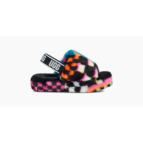 Black multi fluff yeah slide clearance