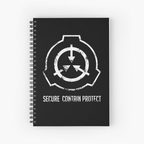 Generic SCP: Secure. Contain Protect Spiral Notebook Bloc note