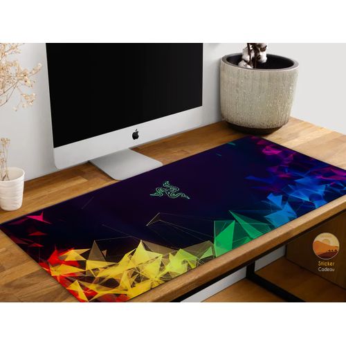 Generic Desk Pad Super size tapis de bureau tapis de souris étanche  Non-Slip Razer Plexus 2 et sticker à prix pas cher