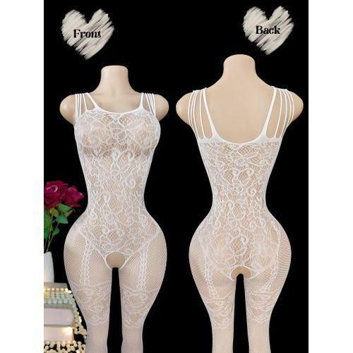 product_image_name-Generic-Nuisette Femme Transparente en Résille, Lingerie Femme Légère, Chemise de Nuit Femme, Nuisette Résille Extensible, Lingerie Femme Élégante-8