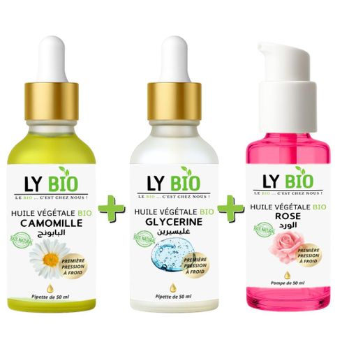 product_image_name-LY BIO-PACK HUILE CAMOMILLE 50ML - PIPETTE + HUILE GLYCERINE 50ml - PIPETTE + HUILE ROSE 50ml - POMPE-1