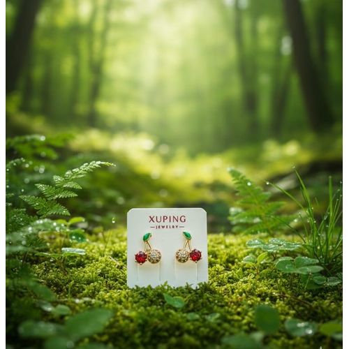 product_image_name-Xuping Jewelry-Boucle d'oreille cherry wink plaque or XP-1
