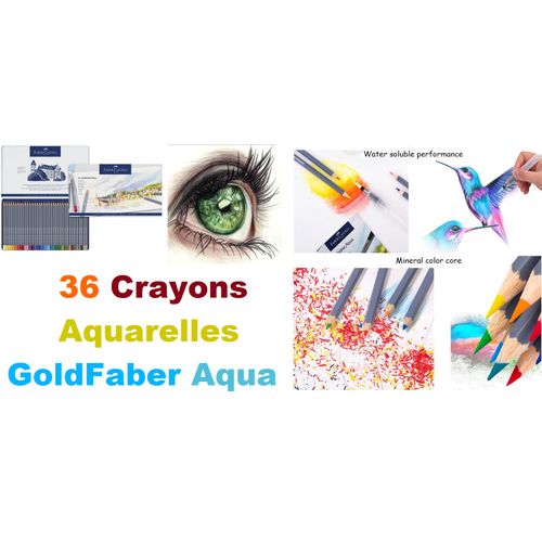 product_image_name-Faber Castel-Boite métallique 36 Crayons de couleur aquarellables Goldfaber Aqua, Mine 3,3 mm-1