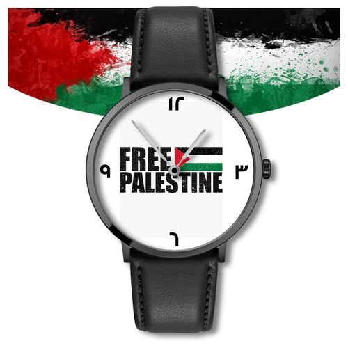product_image_name-Generic-palestine pays arabe, GAZA, QODS, Montre en Cuir à Quartz islame-1