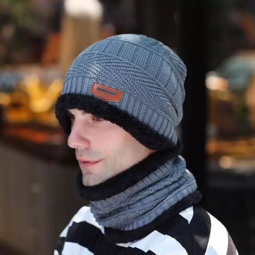 Bonnet tricoté pour homme bonnet d'hiver bonnet d'hiver chaud avec