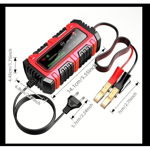 product_image_name-Generic-شاحن بطارية ذكي 12 فولت 2 أمبير - 3 مراحل تلقائية للدراجات النارية والسيارات والمركبات المختلفة-5