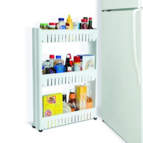 product_image_name-Generic-رف ثلاثي الطبقات على عجلات - مطبخ ، عربة تخزين للحمام منظمات-1