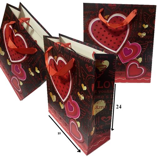 Generic 1 Sachet en papier décoratif Sac Cadeau anniversaire cœur à prix  pas cher