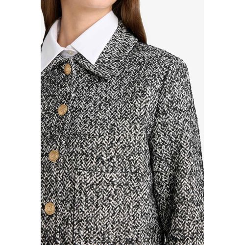 product_image_name-Defacto-فيست بليزر كروب بياقة مستديرة تويد-5