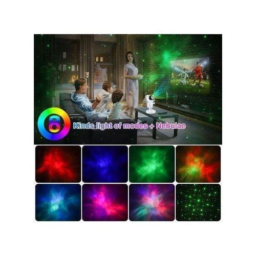 product_image_name-Generic-Astronaute Galaxy Projecteur, Veilleuse Étoile LED Plafond Éclairé avec Télécommande-5