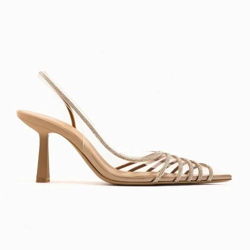 Generic Sandales d Ete a Talons Hauts en Strass Brillants Chaussures Transparentes a prix pas cher Jumia Maroc