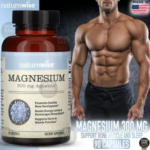 product_image_name-Naturewise-Magnesium 300 g,Absorption Marine-Support Bone Muscle Sante 90 caps-1