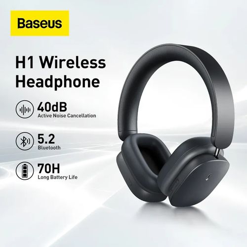 Baseus écouteurs sans fil Bluetooth 5.2, hybride 40db, 4 micros, ENC 40mm  70H à prix pas cher