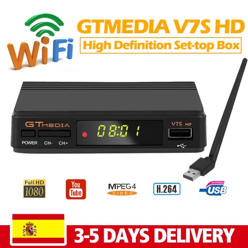 GTMEDIA V7S HD -S2 TV Digital Video Receiver HD 1080P Set-top Box No USB WIFI prix maroc