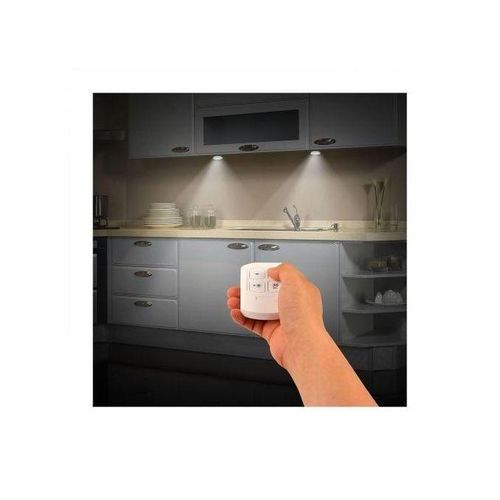 product_image_name-Generic-مجموعة من 3 مصابيح حائط COB LED لاسلكية، ضوء للخزانة مع جهاز تحكم عن بعد، قابل لتعديل السطوع، خزانة، مطبخ، غرفة نوم-2