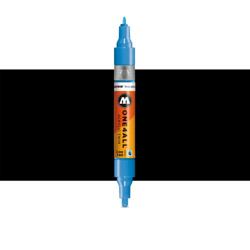 Molotow MARQUEUR PEINTURE ACRYLIQUE ONE4ALL - TWIN 1,5 - 4 mm - 180-Noir  Signal-28 à prix pas cher