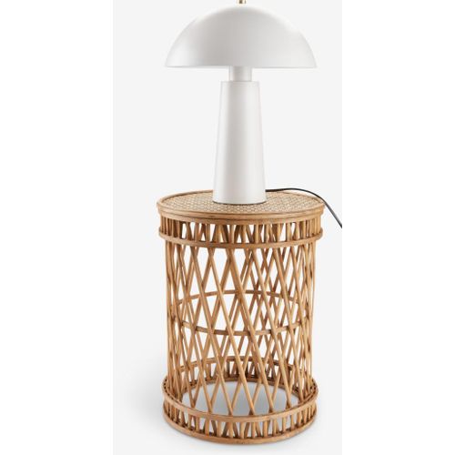 product_image_name-Generic-Piédestal Décoratif en Bambou Naturel 31x41cm Table d'Appoint Chevet Bout de Canapé Intérieur Extérieur-4