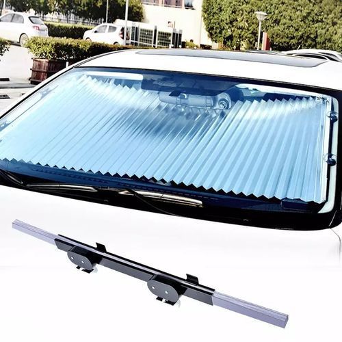 Pare-soleil Rétractable Automatique pour Vitre de Voiture Noir