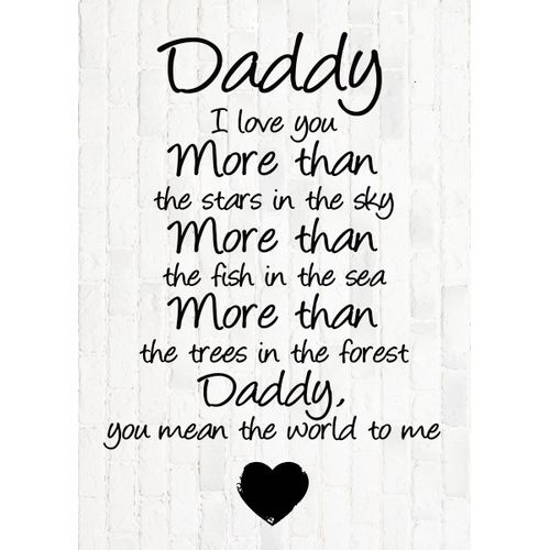 product_image_name-Generic-Father day quote daddy  Style 3 Poster Chambre Haute Qualité-1