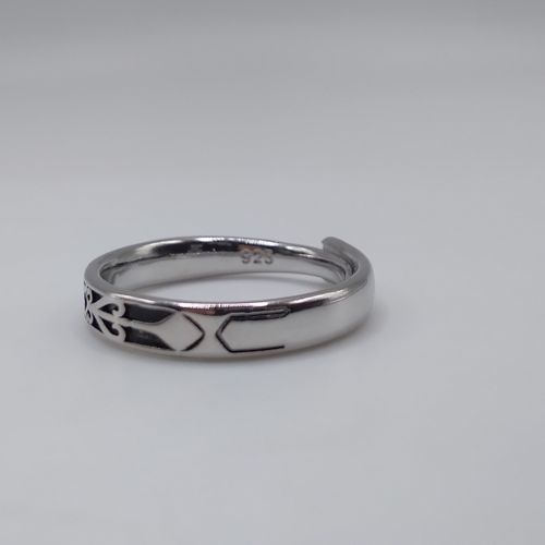 product_image_name-Generic-Bague simple pour les hommes, réglables en argent, cadeau d'anniversaire, amour-4