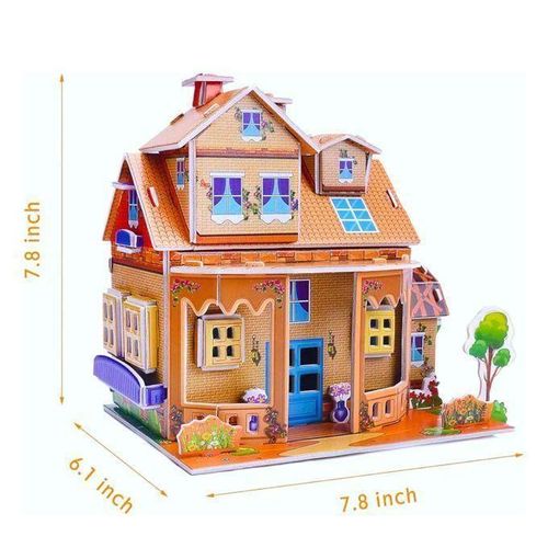 product_image_name-Generic-Maison de Poupée 3D à Assembler pour Enfants-2