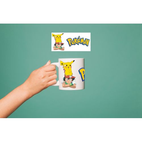 Generic Tasse de cafe Mug pokemon Sacha et Pikachu