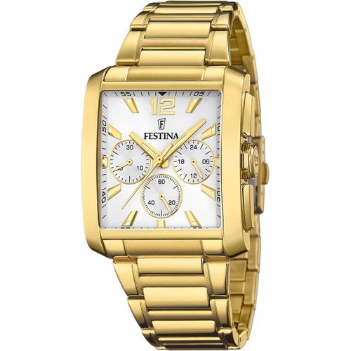 product_image_name-Festina-Montre pour homme dore - Chronographe - Tout en acier inoxydable-1