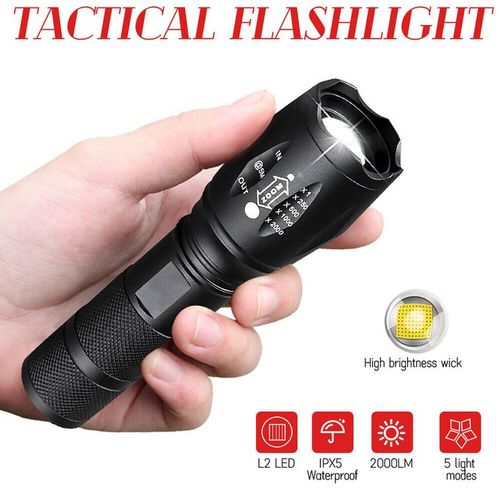 Generic Torche Lampe De Poche Étanche Tactique Led Flash