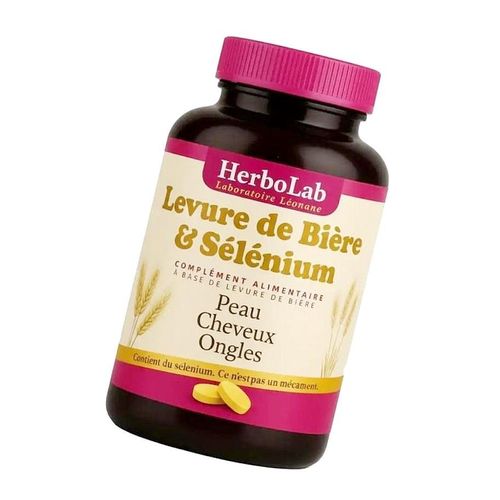 product_image_name-Herbo Ridouane-مكمل غذائي - خميرة بيرة والسيلينيوم، جمال البشرة والشعر والأظافر، الحيوية، الفيتامينات، للحفاظ على الصحة الجيدة - 100 كبسولة-2